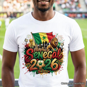 Senegal 2026 World Cup Soccer Tee 🦁 NWT